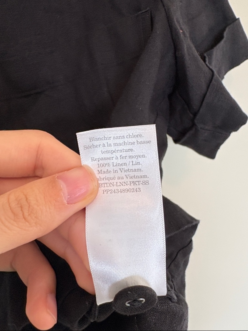 Everlane Linen Workwear Button Up Shirt black small - Picture 8 of 8
